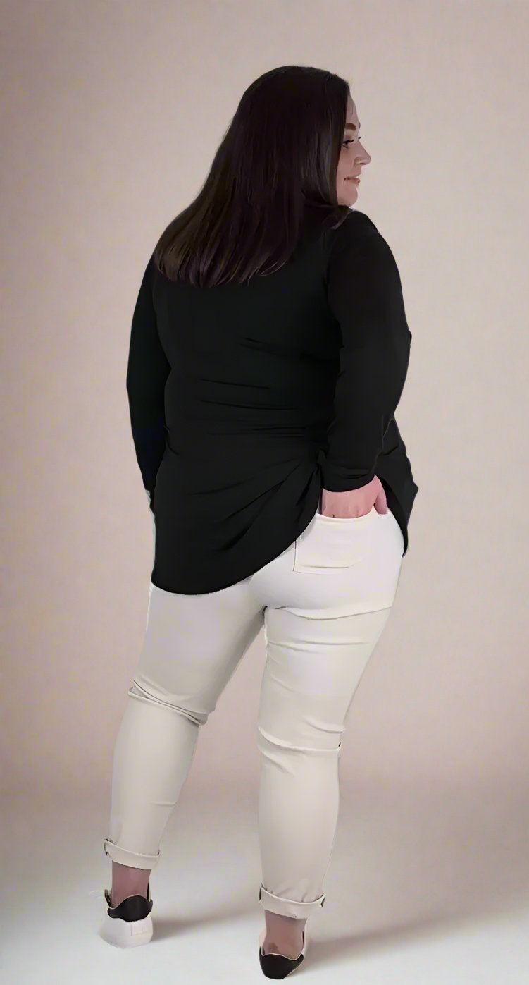 High V-Neck A-Line Top