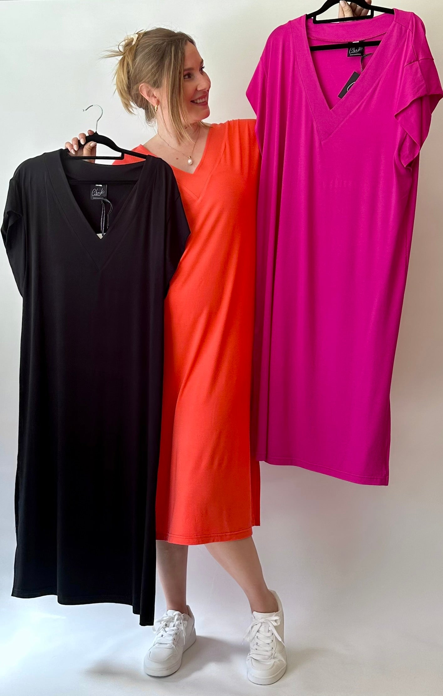 V-Neck Maxi Dress Colours