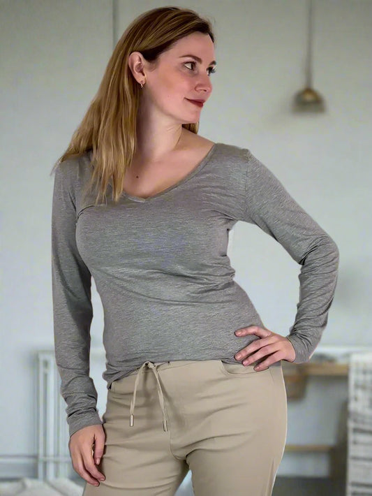 Low Neck Fitted Tee