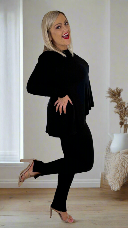 Tapered-leg Pant Black